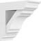 Ekena Millwork Standard Olympic Architectural Grade PVC Bracket with Traditional Ends, 5"W x 12"D x 12"H BKTP05X12X12OLY01 - alternate 1